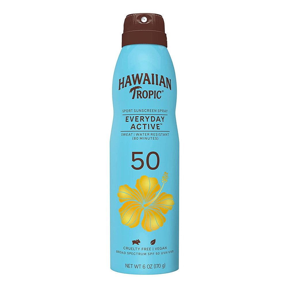 Hawaiian Tropic Everyday Active Clear Spray Sunscreen SPF 50, 6 Oz